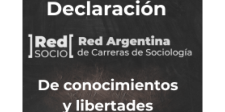 Comunicado RedSOCIO “De conocimientos y libertades”
